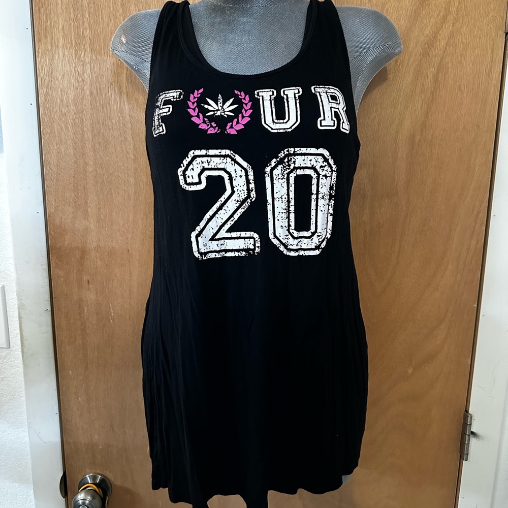 Novelty pajama tank top